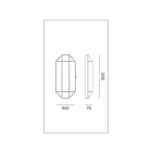 Lampă de perete fabricată manual din sticlă și alamă 1 sau 2 lumini - Legată de Il Fanale Viadurini