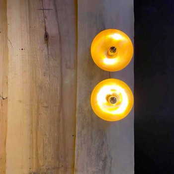 Aplica rotunda Artisan din alama naturala cu LED Made in Italy - Salina