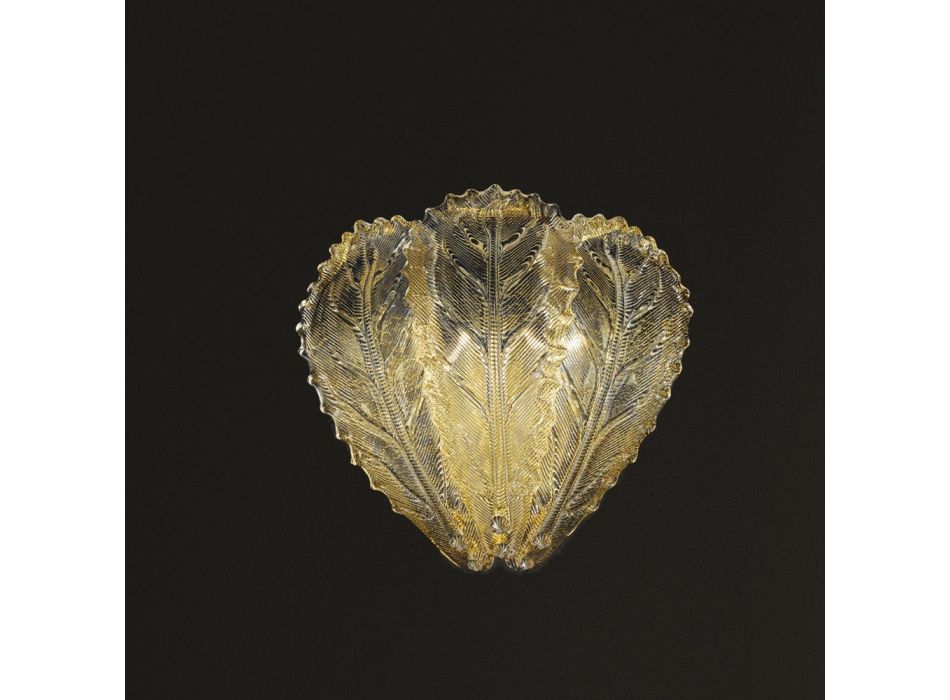 Aplică clasică din sticlă venețiană și metal Made in Italy - Artemide Viadurini