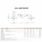 Appliqué cu sticla Regele Lear din cupru, aluminiu și alamă Viadurini