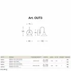 Lumini exterioare la 1 Bugatti lumina de Aldo Bernardi Viadurini