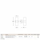 În aer liber de perete din alamă dublu de emisie Abarth 204 Viadurini