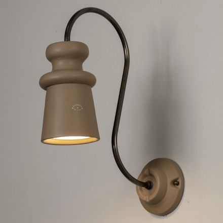 Lampă de perete de exterior Majolica realizată manual, fabricată în Italia - Toscot Battersea Viadurini