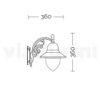 Aplica de exterior din Aluminiu si Policarbonat Made in Italy - Cassandra Viadurini