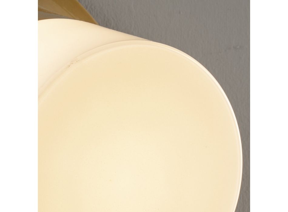 Lampă de perete pentru exterior în majolică și sticlă suflată Made in Italy - Toscot Swinger Viadurini
