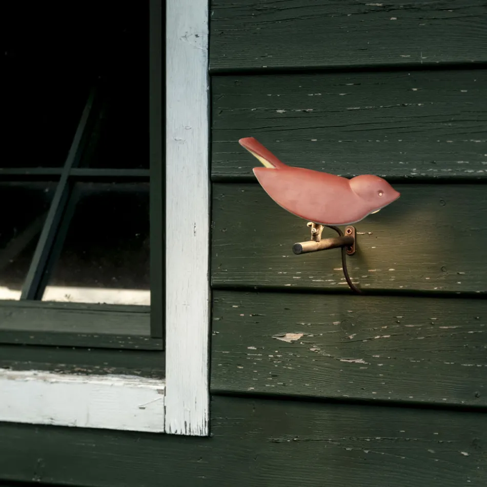 Aplica de exterior din maiolica toscana emailata Made in Italy - Uccellino Viadurini