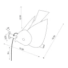 Aplica de exterior din maiolica toscana emailata Made in Italy - Uccellino Viadurini