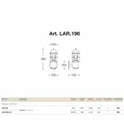 alamă de perete în aer liber și cupru Attila Viadurini