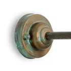 Aplica de exterior din alamă, sticlă opal și IP44 fabricată în Italia - Drago Viadurini