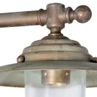 Aplica de exterior Elfico din alamă, sticlă transparentă și grad de protecție IP44 Viadurini