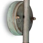 Aplica de exterior Elfico din alamă, sticlă transparentă și grad de protecție IP44 Viadurini