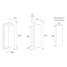 Aplica de exterior vintage din alamă cu soclu E27 și IP44 - Cristal Viadurini