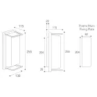 Aplică de perete exterioară vintage din alamă, E27 și bec elegant - cristal Viadurini