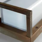 Aplică de perete exterioară vintage din alamă, E27 și bec elegant - cristal Viadurini