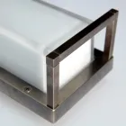 Aplică de perete exterioară vintage din alamă, E27 și bec elegant - cristal Viadurini