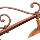 Aplica de exterior vintage din aluminiu si alama Made in Italy - Adela Viadurini