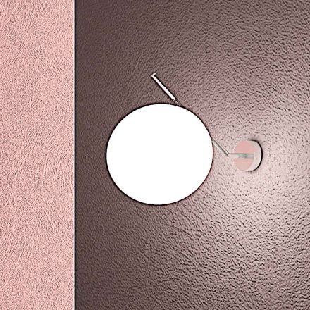 Lampă de perete din sticlă venețiană suflată manual - Zăpadă Viadurini