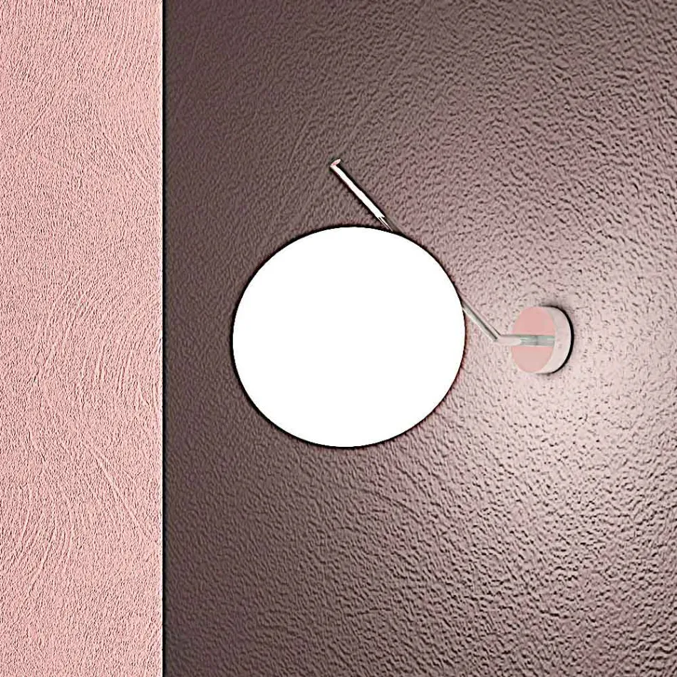 Lampă de perete din sticlă venețiană suflată manual - Zăpadă Viadurini