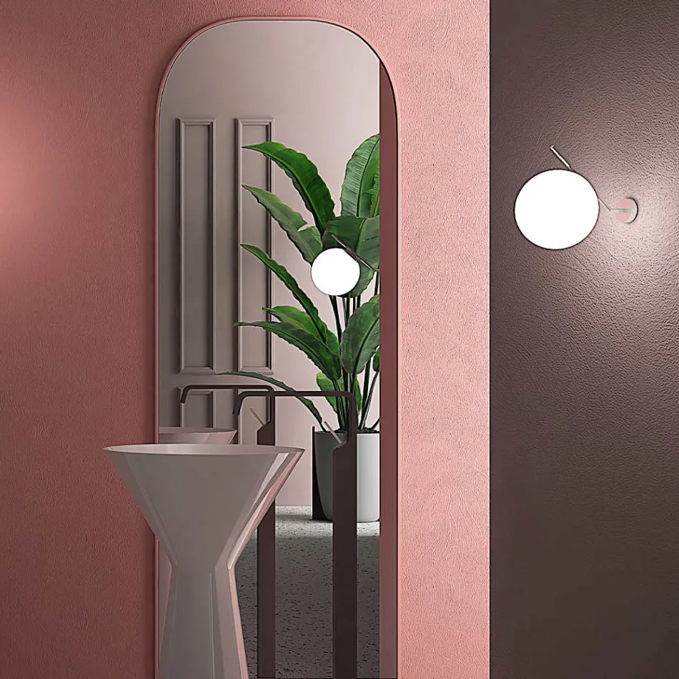 Lampă de perete din sticlă venețiană suflată manual - Zăpadă Viadurini