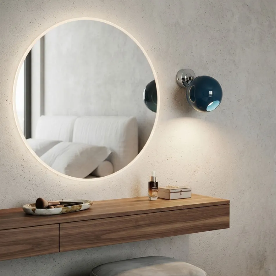 Lumira - Aplică de perete mică din sticlă venețiană, fabricată în Italia Viadurini