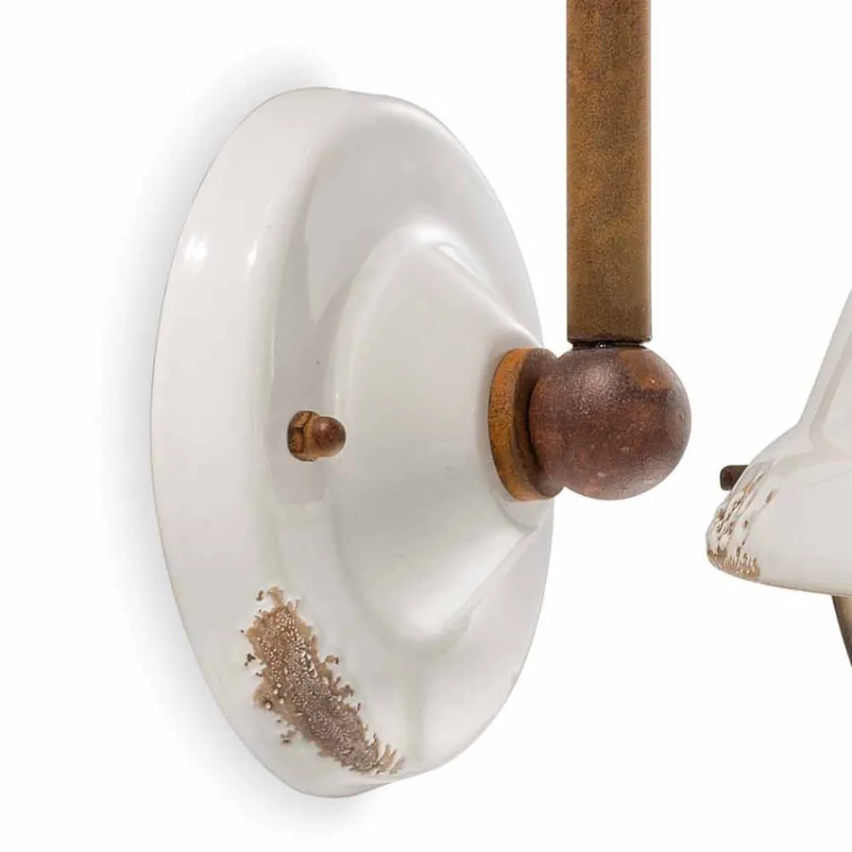 Perete de perete ceramice și metalo Skyler stil industrial Viadurini