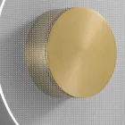 Nora - Aplica metalică cu difuzor din plexiglas cu micropuncte Viadurini