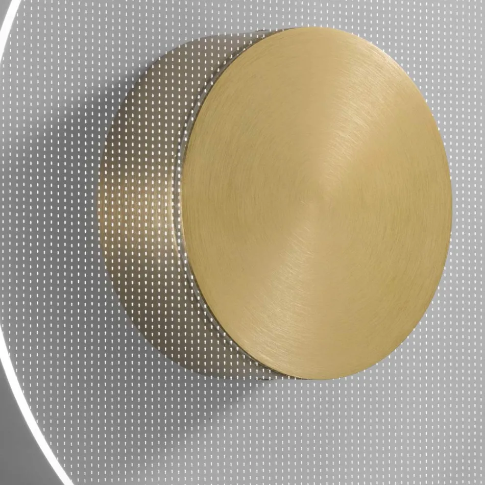 Nora - Aplica metalică cu difuzor din plexiglas cu micropuncte Viadurini