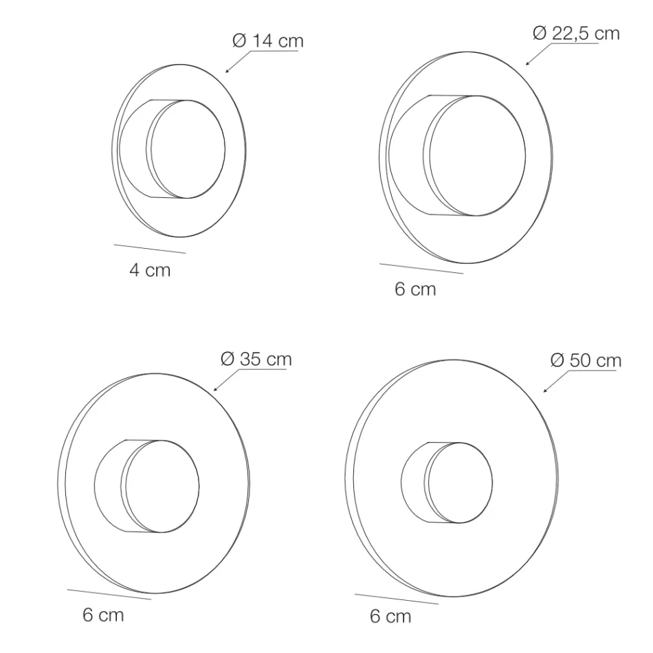 Nora - Aplica metalică cu difuzor din plexiglas cu micropuncte Viadurini