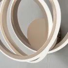 Aplică din metal auriu cu design modern pentru dormitor - Point Viadurini