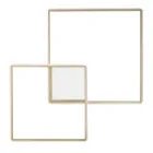 Modern - Aplic de perete din metal vopsit auriu cu LED Viadurini