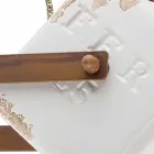 lumina de perete industriale de epocă stil ceramică și fero Julia Viadurini