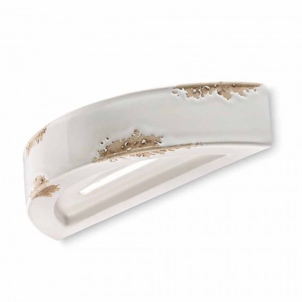 lumina de perete de epocă semilune ceramice Helen Ferroluce Viadurini