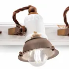 aplicei și trei spoturi ceramice și metalo Lacey Viadurini