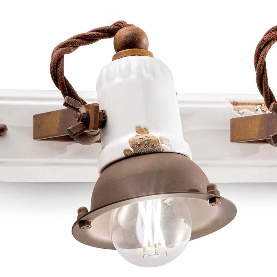 aplicei și trei spoturi ceramice și metalo Lacey Viadurini