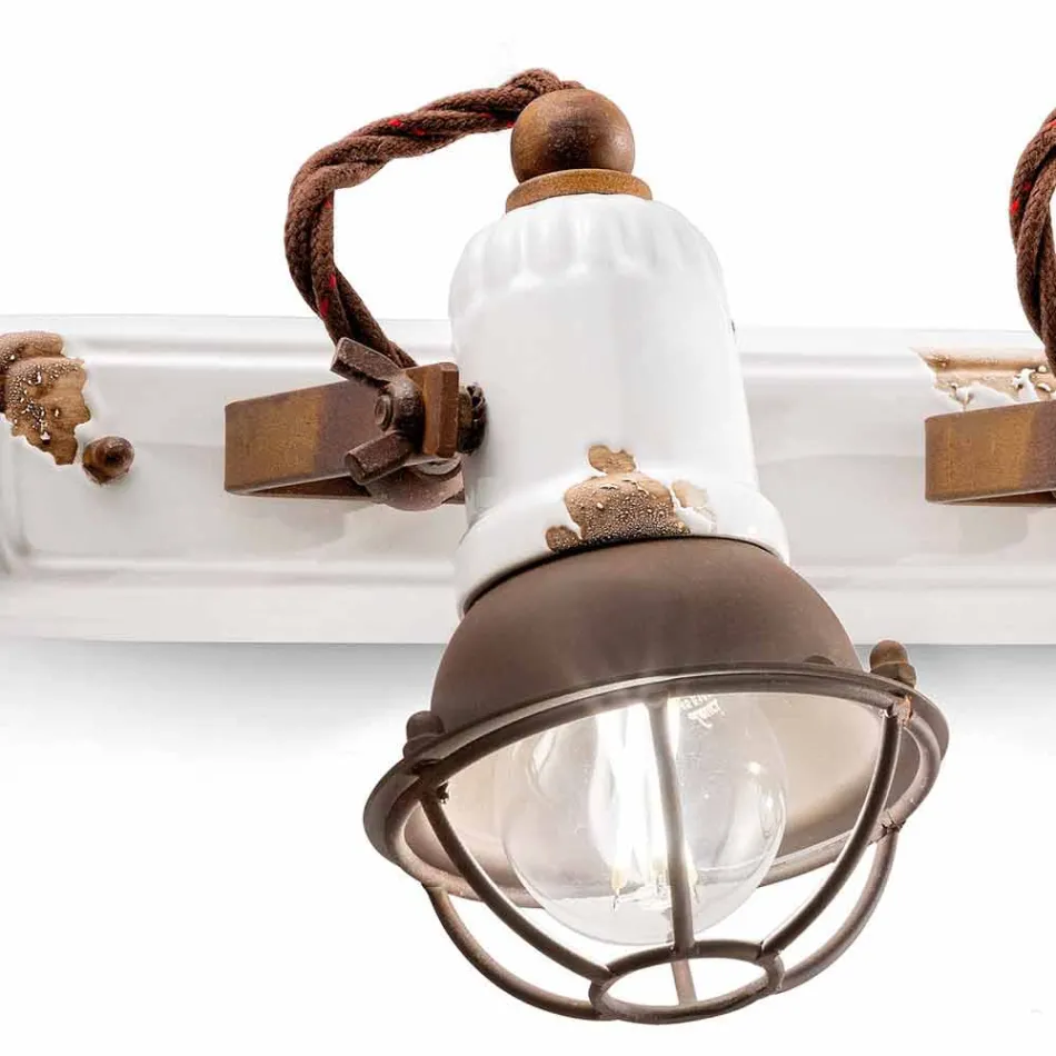 aplicei și trei spoturi ceramice și metalo Lacey Viadurini