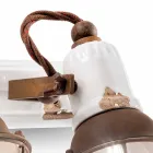 aplicei și trei spoturi ceramice și metalo Lacey Viadurini