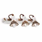 aplicei și trei spoturi ceramice și metalo Lacey Viadurini