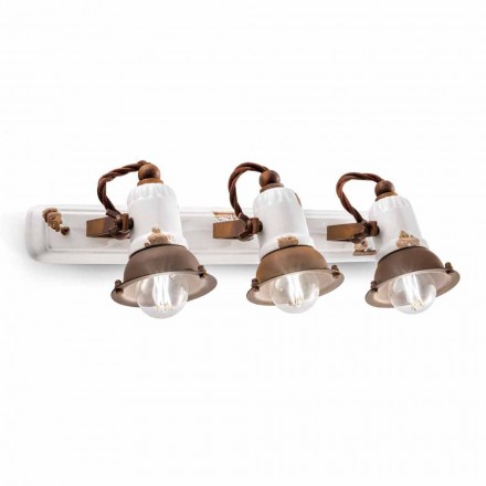 aplicei și trei spoturi ceramice și metalo Lacey Viadurini