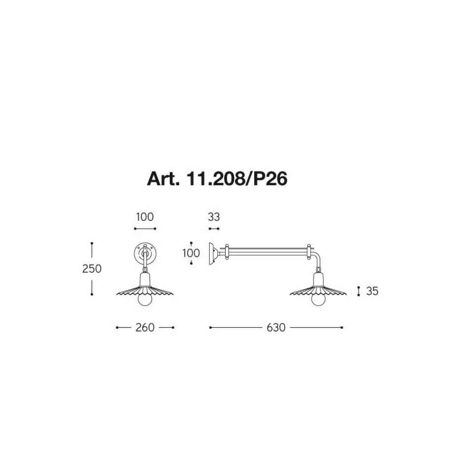 Wall design modern, Civetta de Aldo Bernardi on-line Viadurini