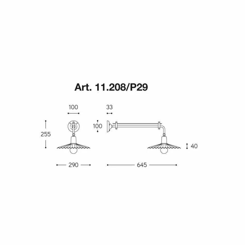 Wall design modern, Civetta de Aldo Bernardi on-line Viadurini