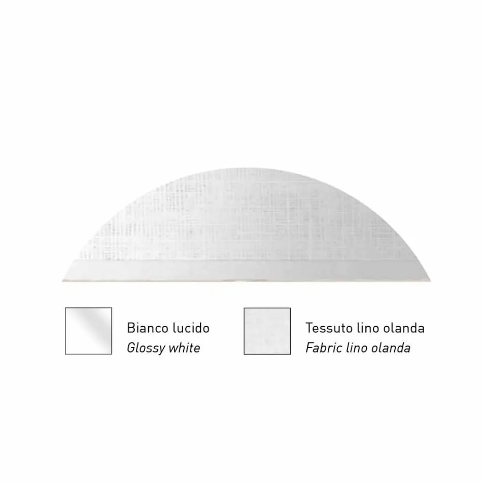 Aplica de design din metal argintiu sau alb finisaj Made in Italy - Jump Viadurini