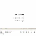 Wall moda puțin de cupru și metacrilat alb Viadurini