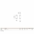 Wall Hanny Aldo Bernardi alamă și metacrilat alb Viadurini