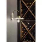 Aplicat din ceramică lucioasă plisată și margine pictată manual - Laquila Viadurini