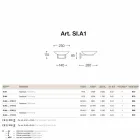 Aplicea fuziune de alamă antic și sticlă Allegro Viadurini