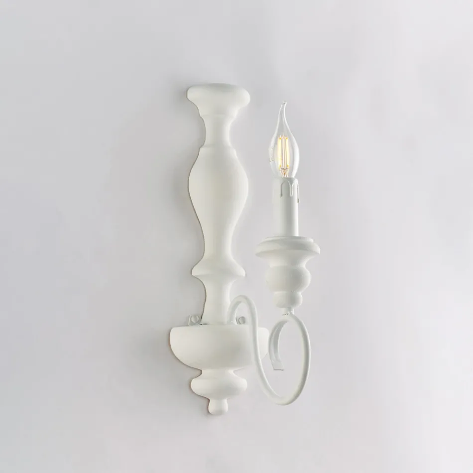 Aplice din lemn și fier lăcuit, fabricate în Italia, pentru decorarea interioară - Toscana Viadurini