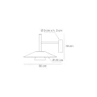 Aplice metalice în diverse finisaje fabricate în Italia - Mira Viadurini