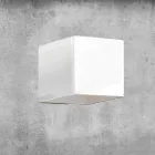 Lampa de perete din alamă și ghips făcută în Italia - Cubetto Aldo Bernardi Viadurini