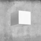 Lampa de perete din alamă și ghips făcută în Italia - Cubetto Aldo Bernardi Viadurini