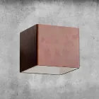 Lampa de perete din alamă și ghips făcută în Italia - Cubetto Aldo Bernardi Viadurini